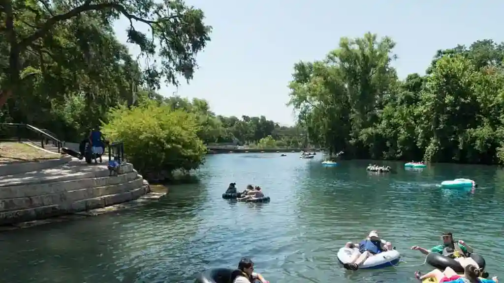 Prince Solms Park on the Comal River in New Braunfels, TX
