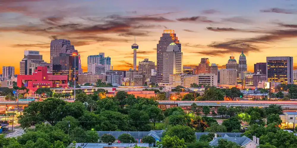 a view on San Antonio